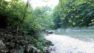 Couple libertin baise sans complexe au bord de la rivière